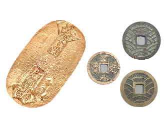 古銭＋24金(K24)小判