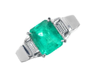 エメラルド<br>
                        11.45ct リング